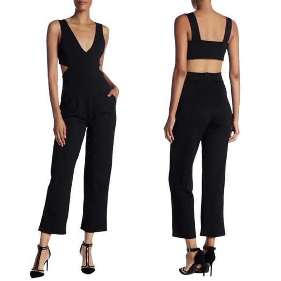 Fraiche by J Pants - Fraiche by J Jumpsuit Cutout Sleeveless Black S NWT